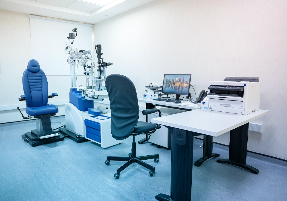 Eye examination and diagnostic area at Magrabi Health Al Ain