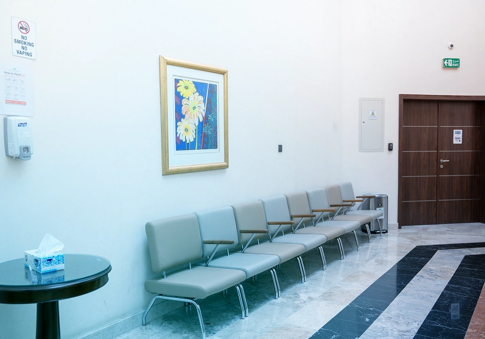 Patient waiting area at Magrabi Health Al Ain